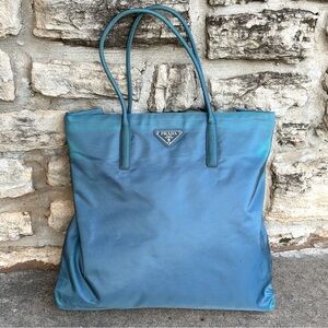 AUTHENTIC Prada bag. Rare color: Peacock blue.
